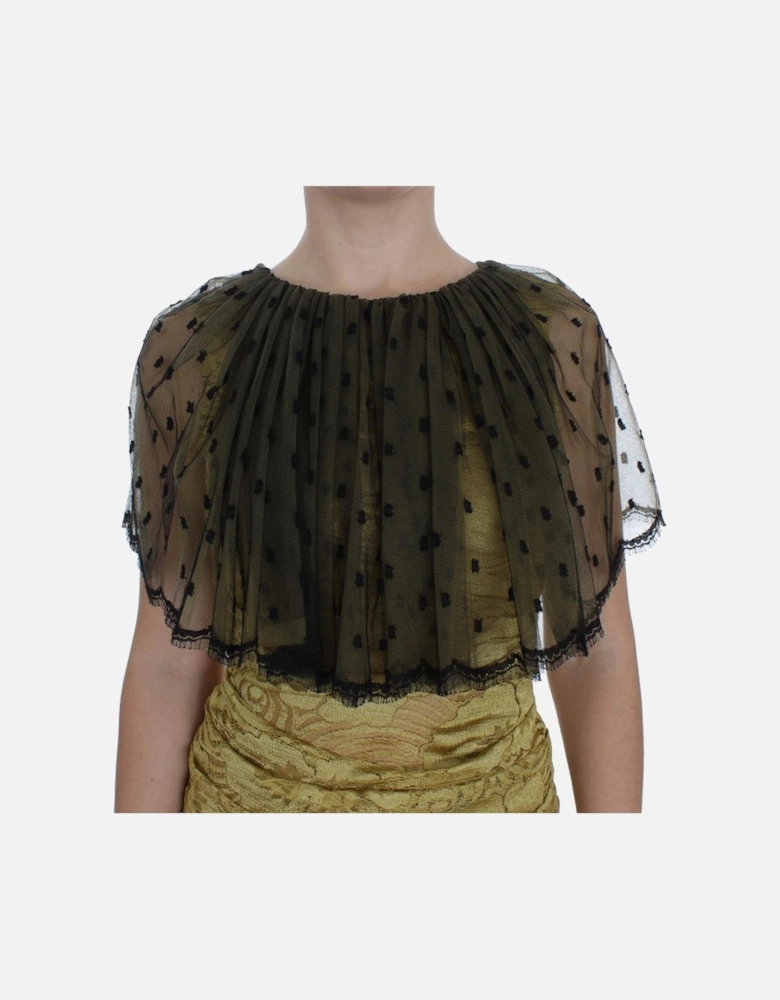 Dolce Gabbana Gown Mermaid Style Short Sleeves Women - Yellow Dresses