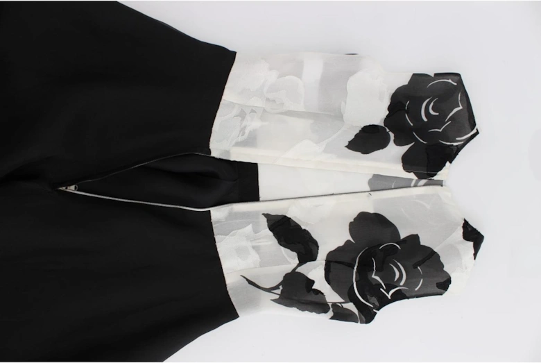 Dolce Gabbana FloralPrint ALine Gown Women - Blackwhite Dresses