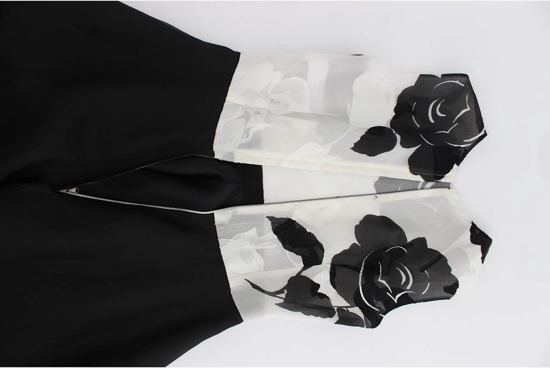 Dolce Gabbana FloralPrint ALine Gown Women - Blackwhite Dresses