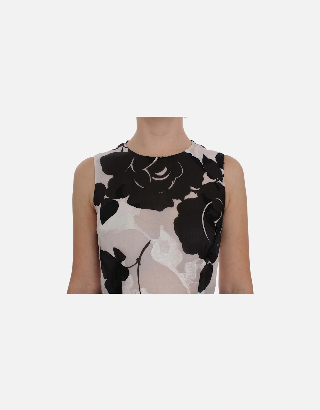 Dolce Gabbana FloralPrint ALine Gown Women - Blackwhite Dresses