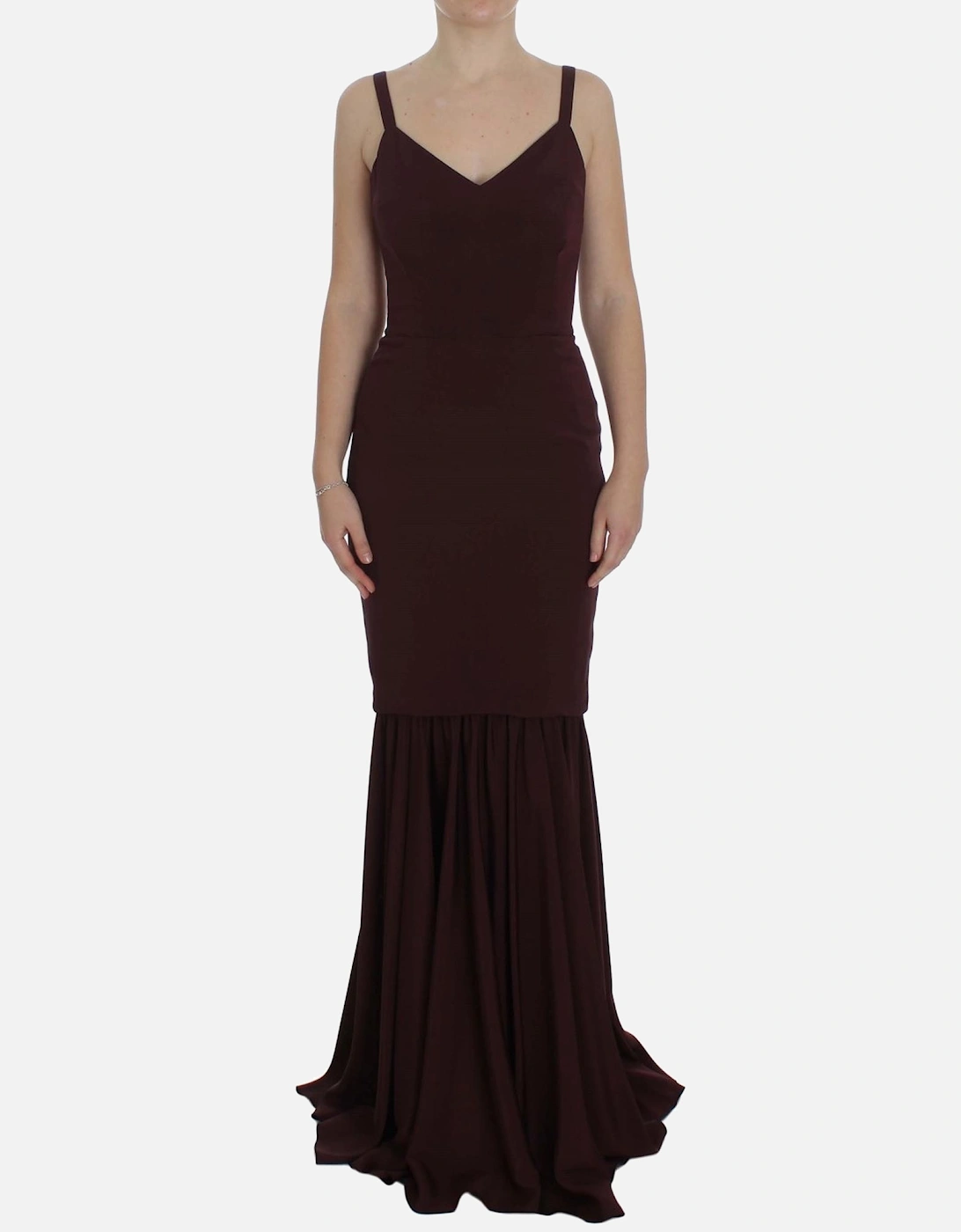 Dolce Gabbana Sleeveless Maxi Dress Women - Bordeaux Dresses, 7 of 6