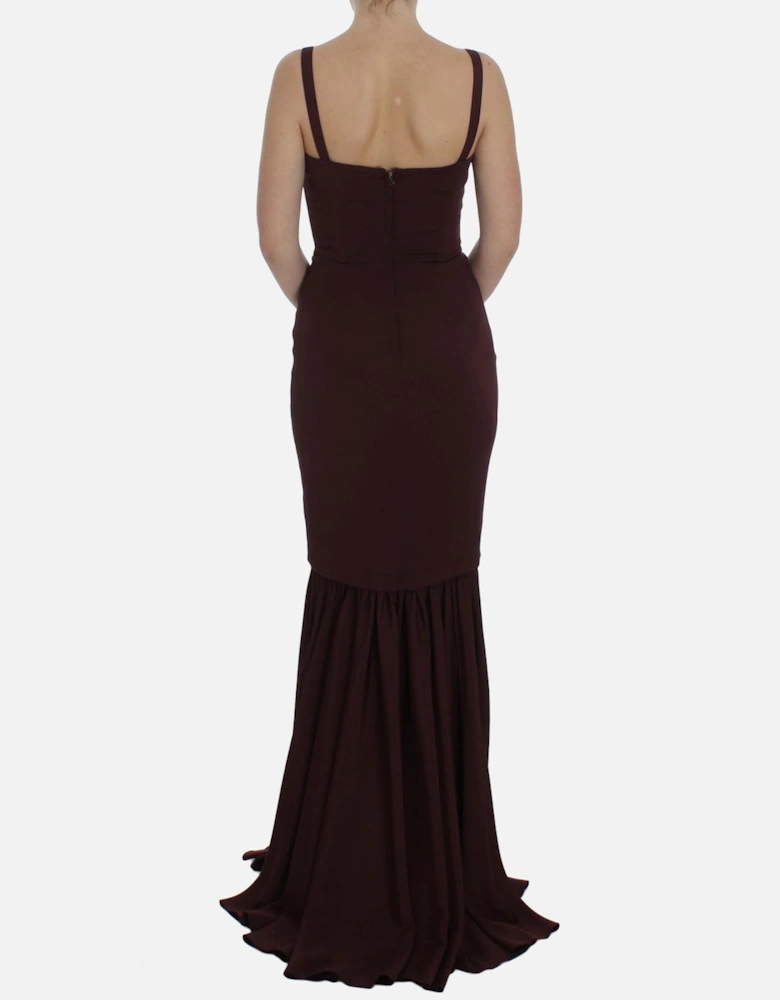 Dolce Gabbana Sleeveless Maxi Dress Women - Bordeaux Dresses
