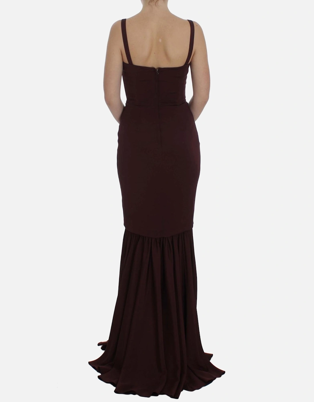 Dolce Gabbana Sleeveless Maxi Dress Women - Bordeaux Dresses