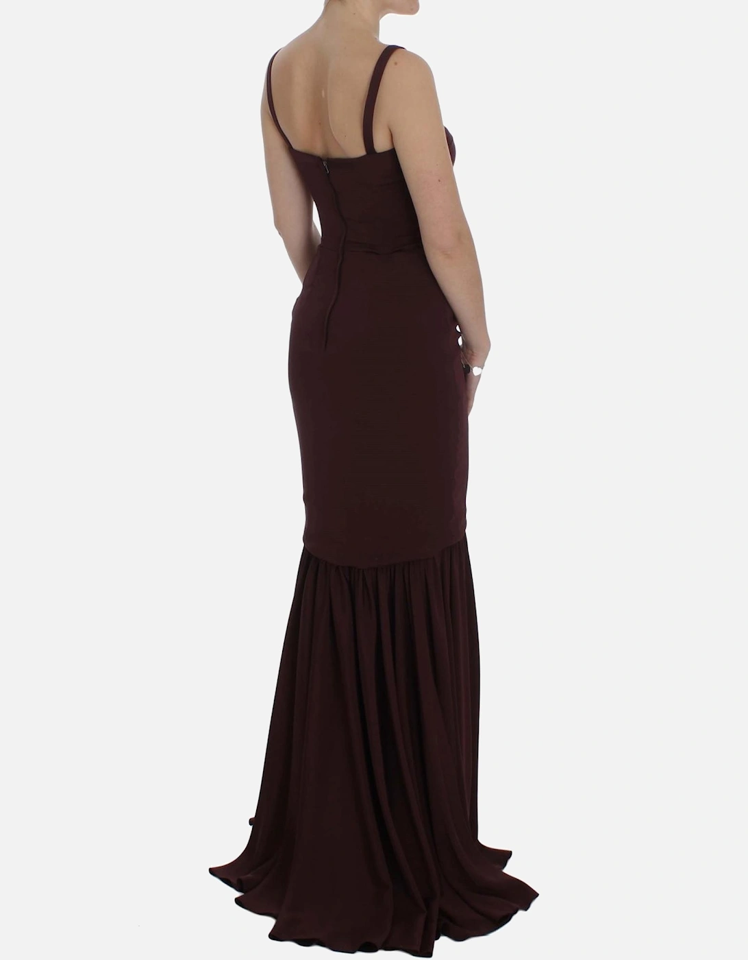Dolce Gabbana Sleeveless Maxi Dress Women - Bordeaux Dresses