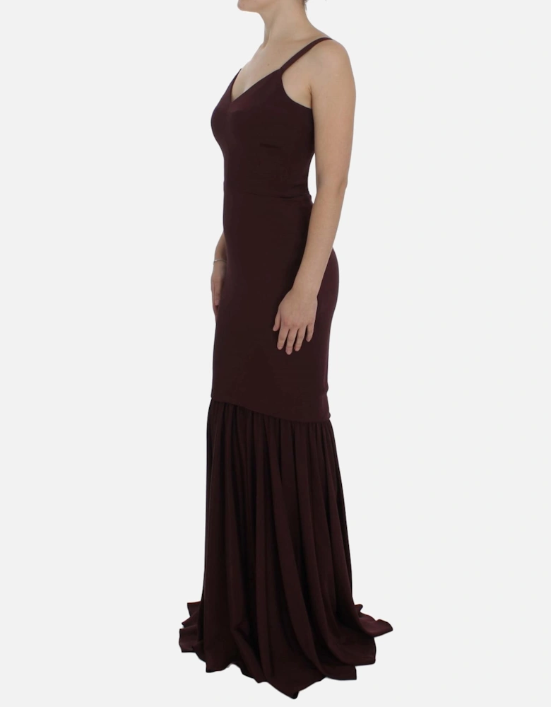 Dolce Gabbana Sleeveless Maxi Dress Women - Bordeaux Dresses