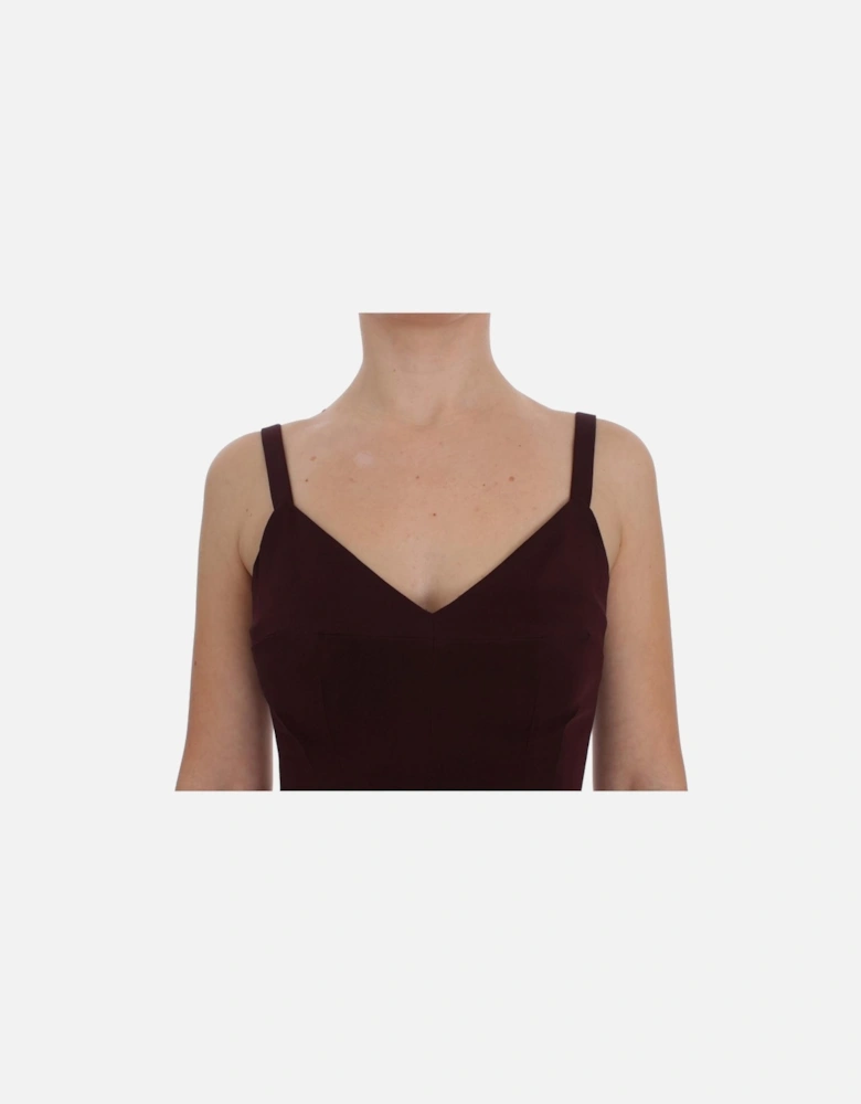 Dolce Gabbana Sleeveless Maxi Dress Women - Bordeaux Dresses