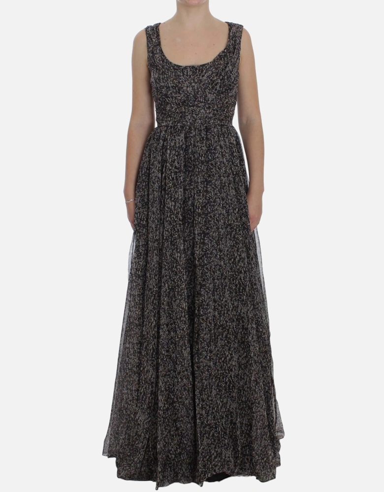 Dolce Gabbana Maxi Dress Sleeveless Floral Print Women - Multicolor