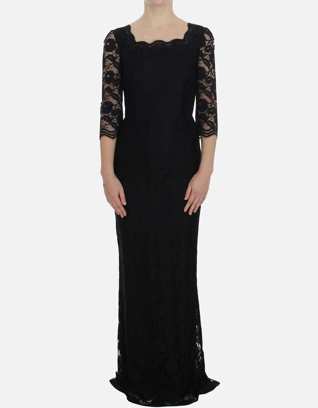 Dolce Gabbana Lace Dress Long Sleeves Women - Black Dresses, 7 of 6