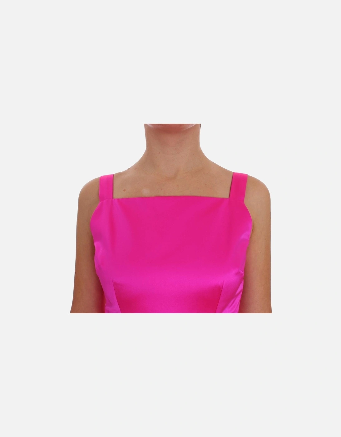 Dolce Gabbana Fuchsia Silk Maxi Dress Women - Pink Dresses