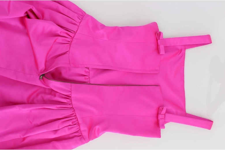 Dolce Gabbana Fuchsia Silk Maxi Dress Women - Pink Dresses