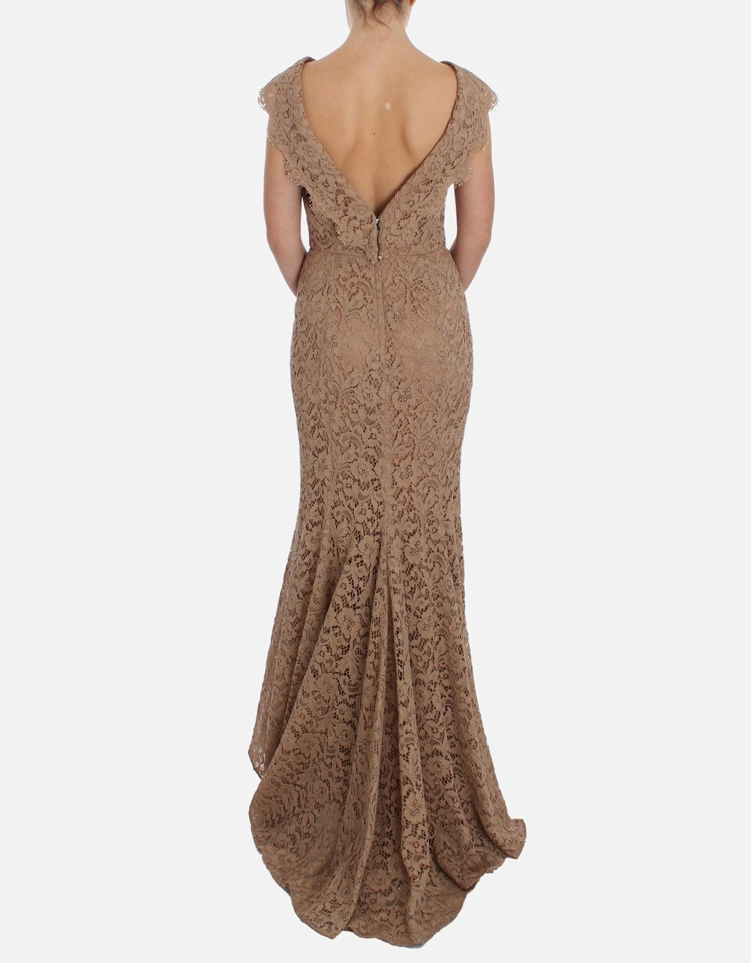 Lace Gown Aline Sleeveless Women - Pink Dresses