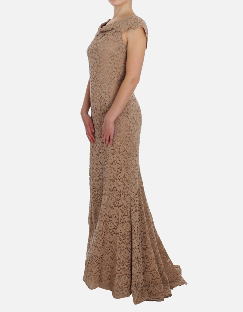 Lace Gown Aline Sleeveless Women - Pink Dresses