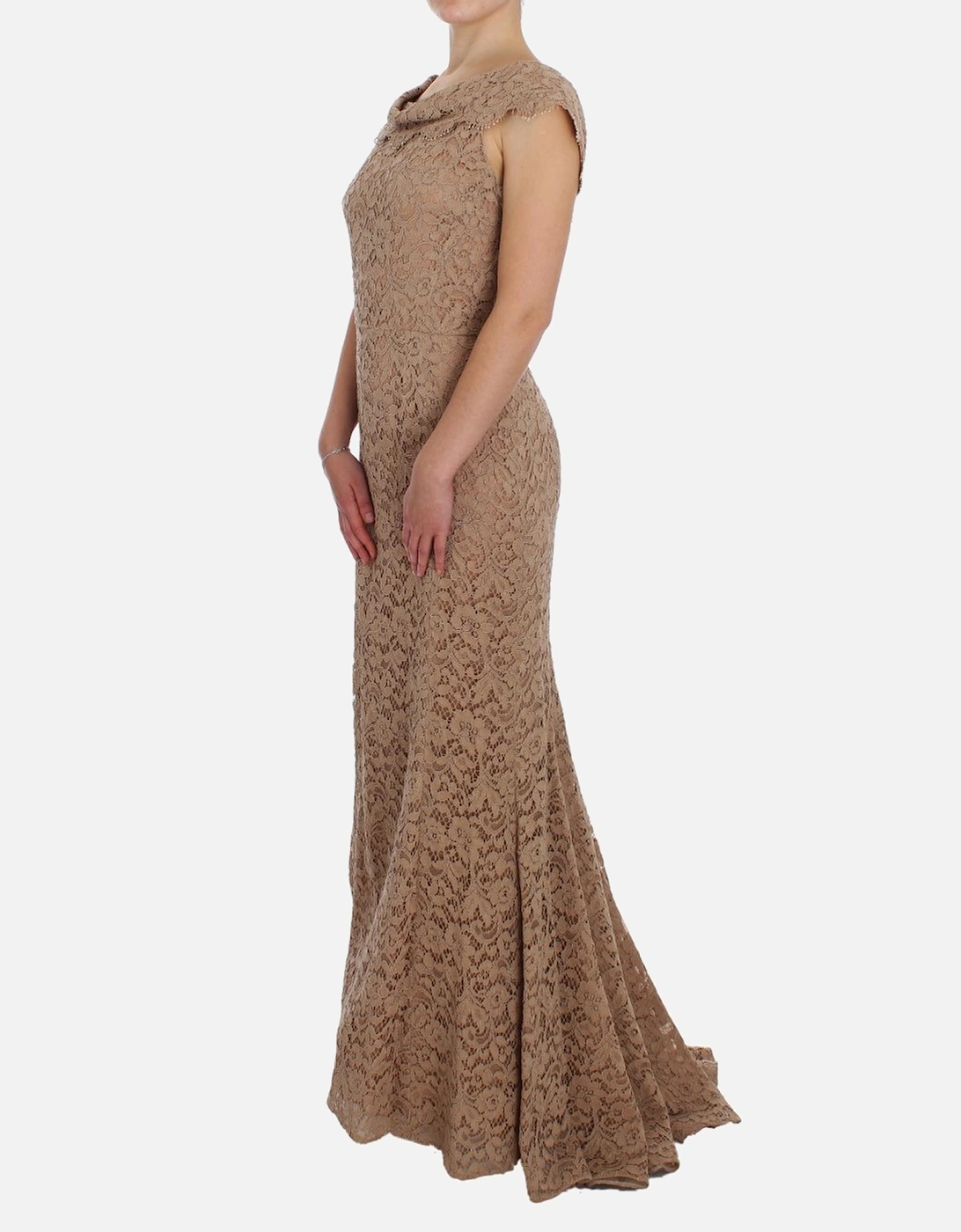 Lace Gown Aline Sleeveless Women - Pink Dresses