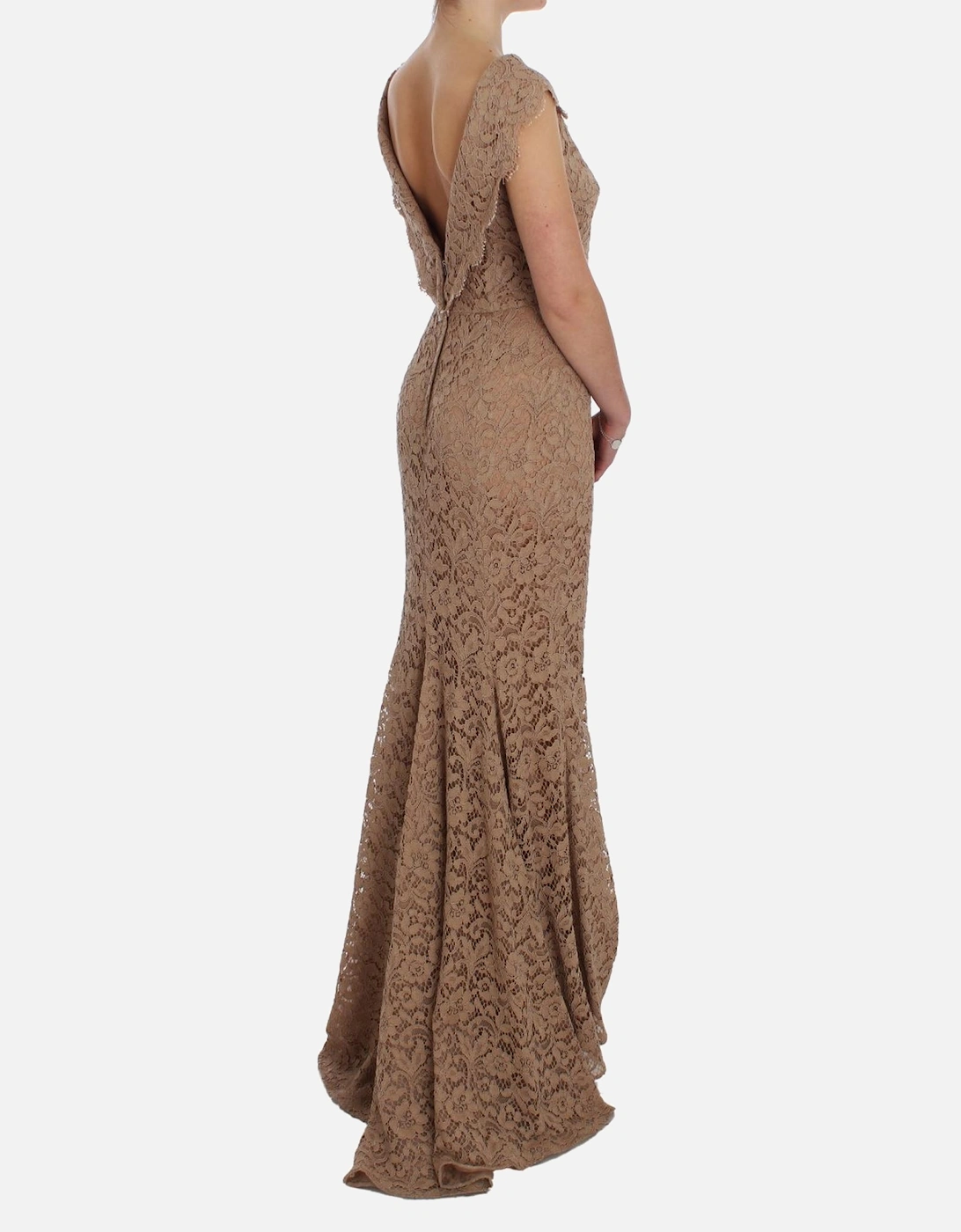 Lace Gown Aline Sleeveless Women - Pink Dresses