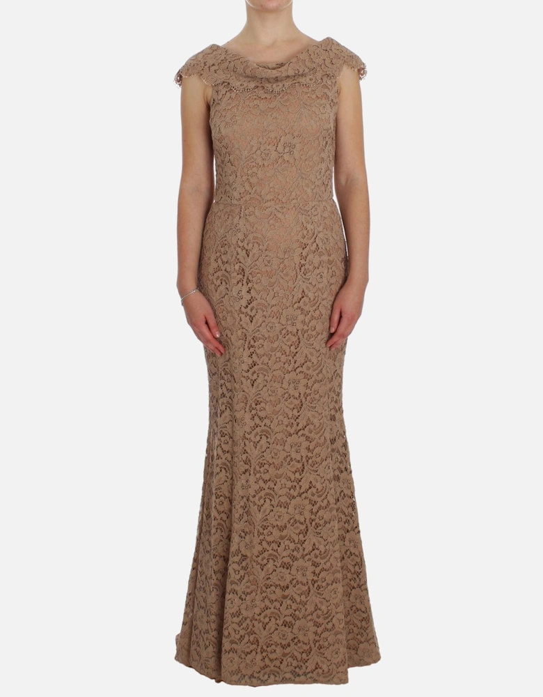 Lace Gown Aline Sleeveless Women - Pink Dresses