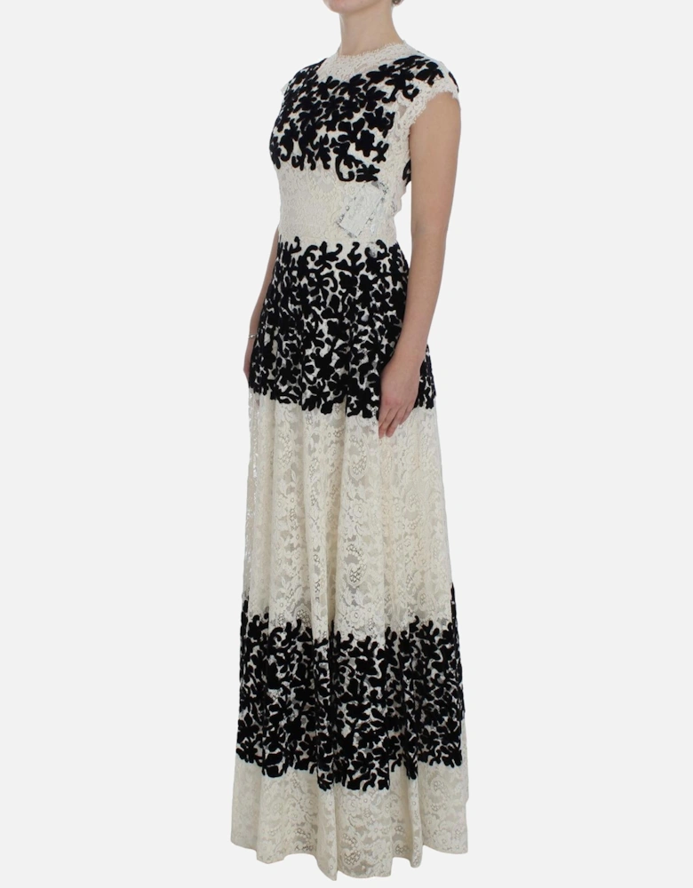 Floral Lace Maxi DressModelFloral Women - Multicolor Dresses
