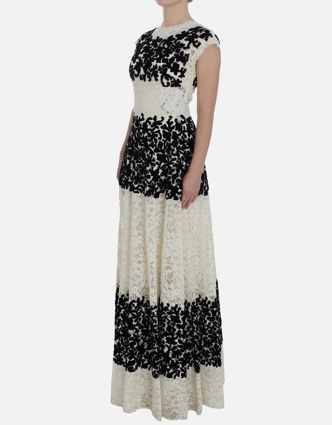 Floral Lace Maxi DressModelFloral Women - Multicolor Dresses