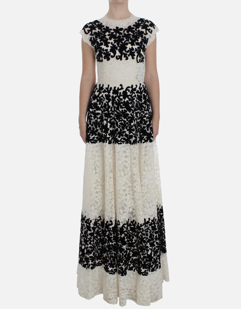 Floral Lace Maxi DressModelFloral Women - Multicolor Dresses
