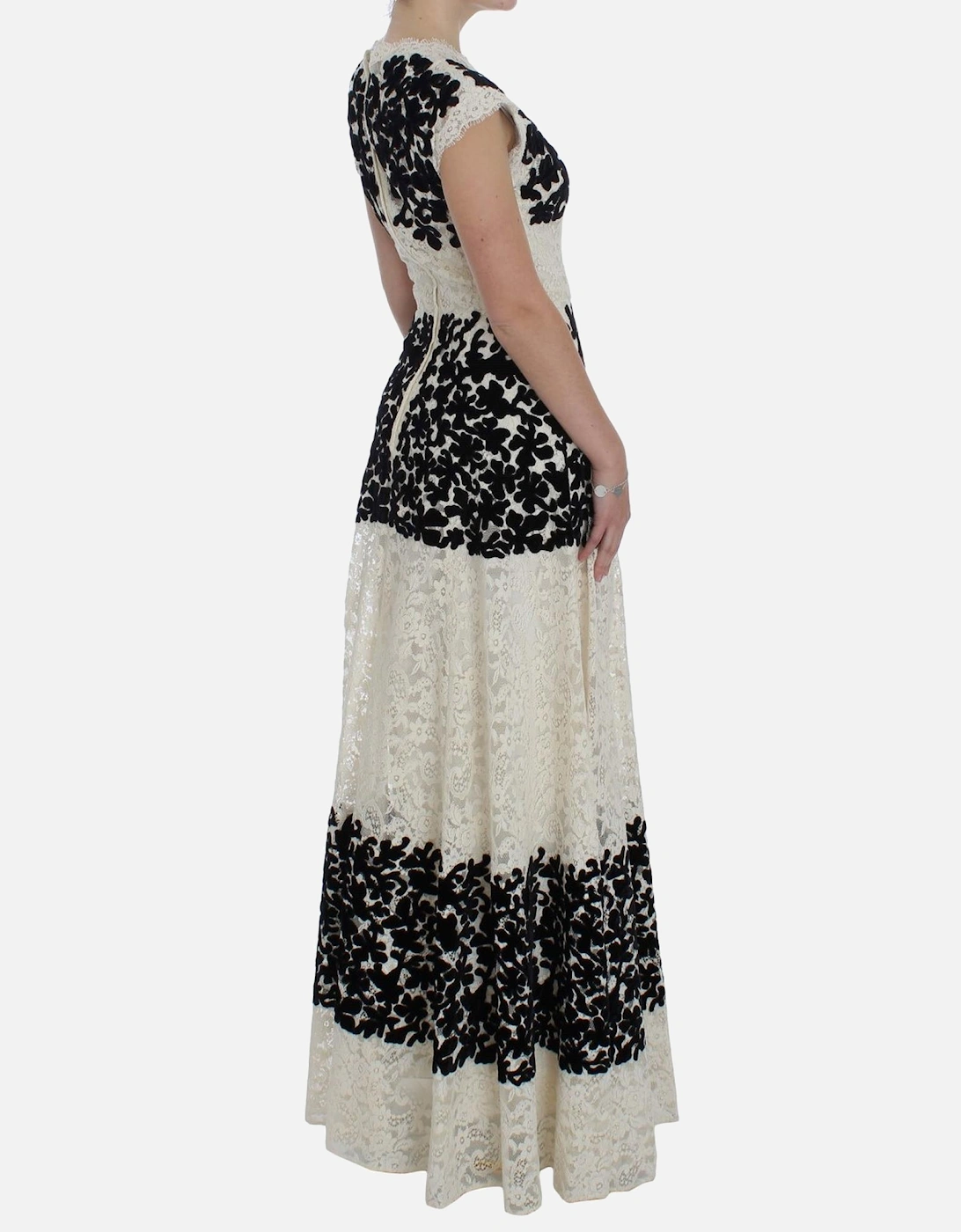 Floral Lace Maxi DressModelFloral Women - Multicolor Dresses