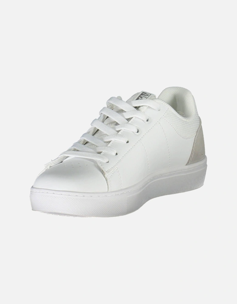 Laced Sports Shoe with Contrasting Details and Logo Women - White