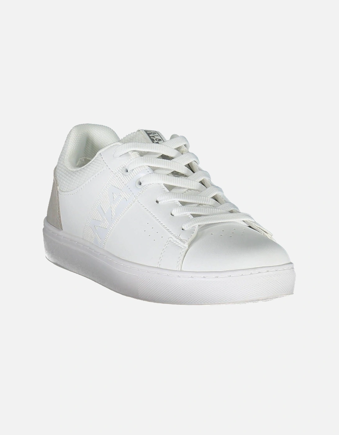 Laced Sports Shoe with Contrasting Details and Logo Women - White