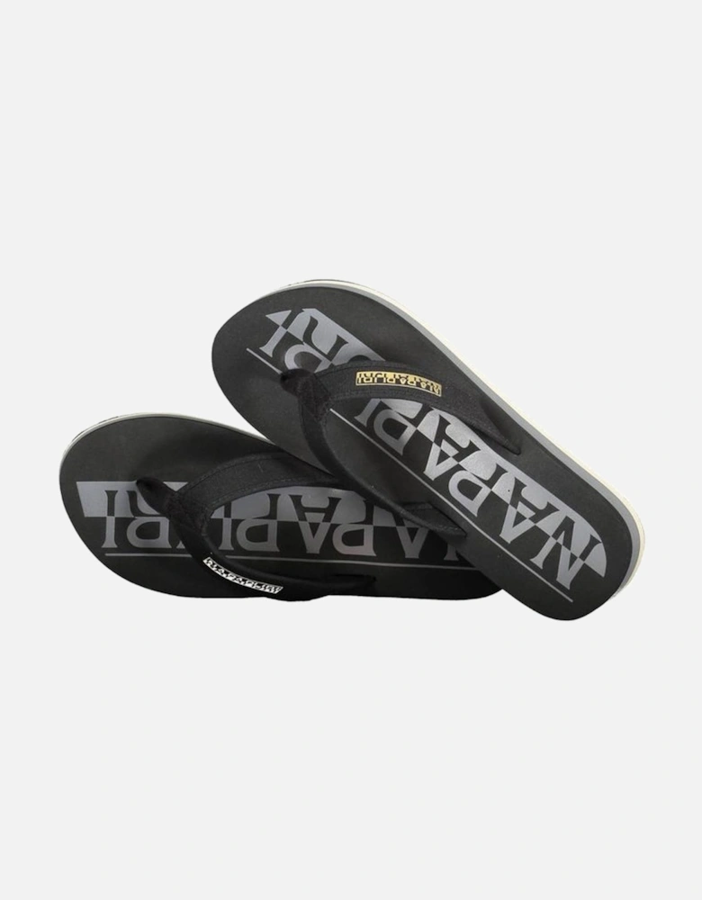 Contrasting Detail Luxury Flip Flops Women - Black Sandals