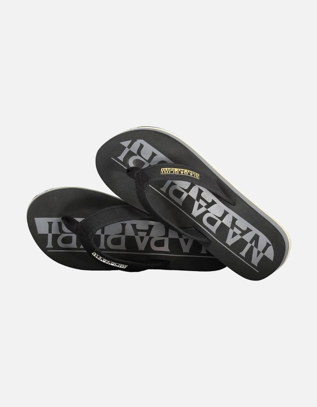 Contrasting Detail Luxury Flip Flops Women - Black Sandals, 3 of 2