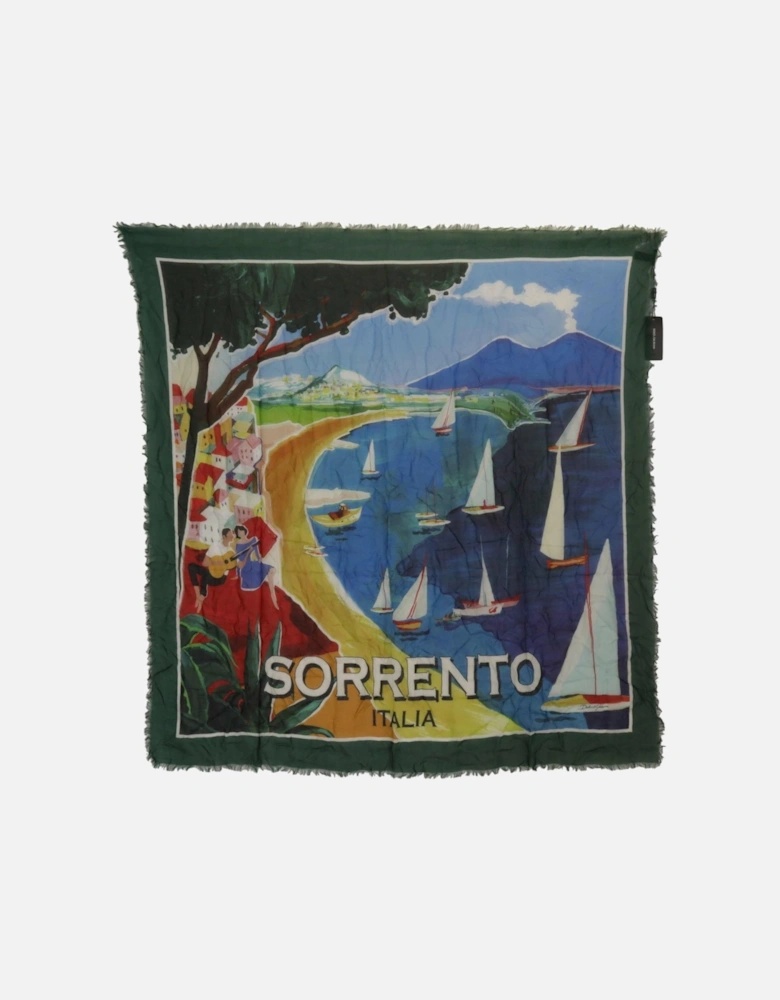Gorgeous Sorrento DG Logo Print Square Scarf Women - Multicolor