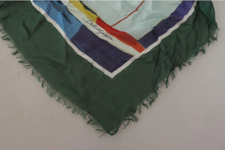 Gorgeous Sorrento DG Logo Print Square Scarf Women - Multicolor