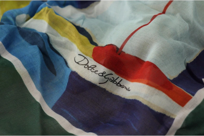 Gorgeous Sorrento DG Logo Print Square Scarf Women - Multicolor