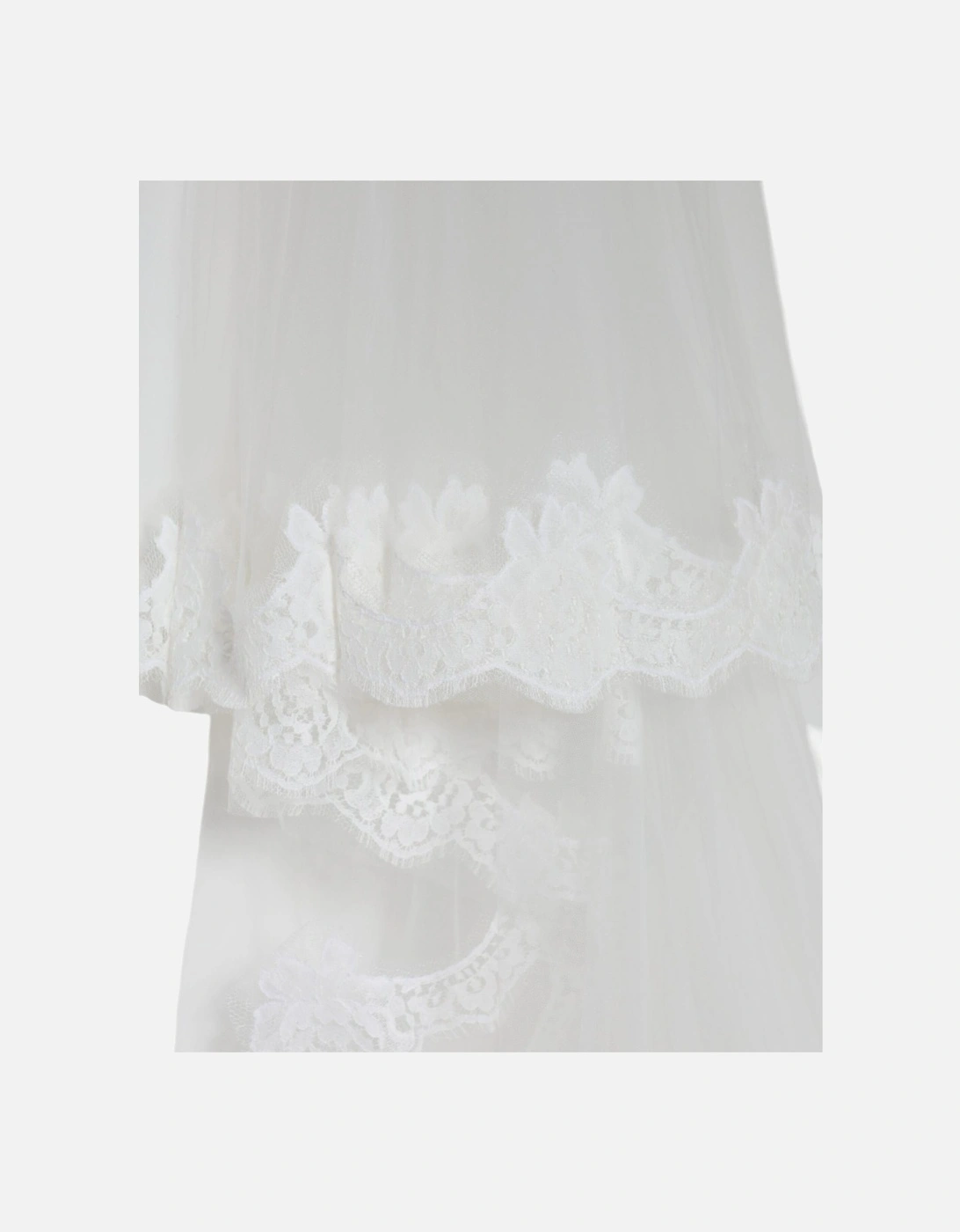 Floor-Length Cathedral Wedding Veil Women - White Scarves