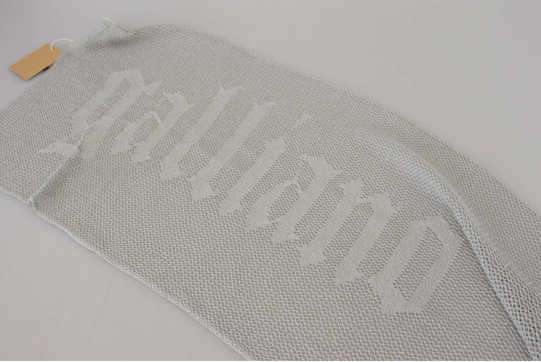 Grey Knit Mesh Scarf Women - Gray Scarves