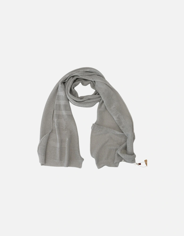 Grey Knit Mesh Scarf Women - Gray Scarves