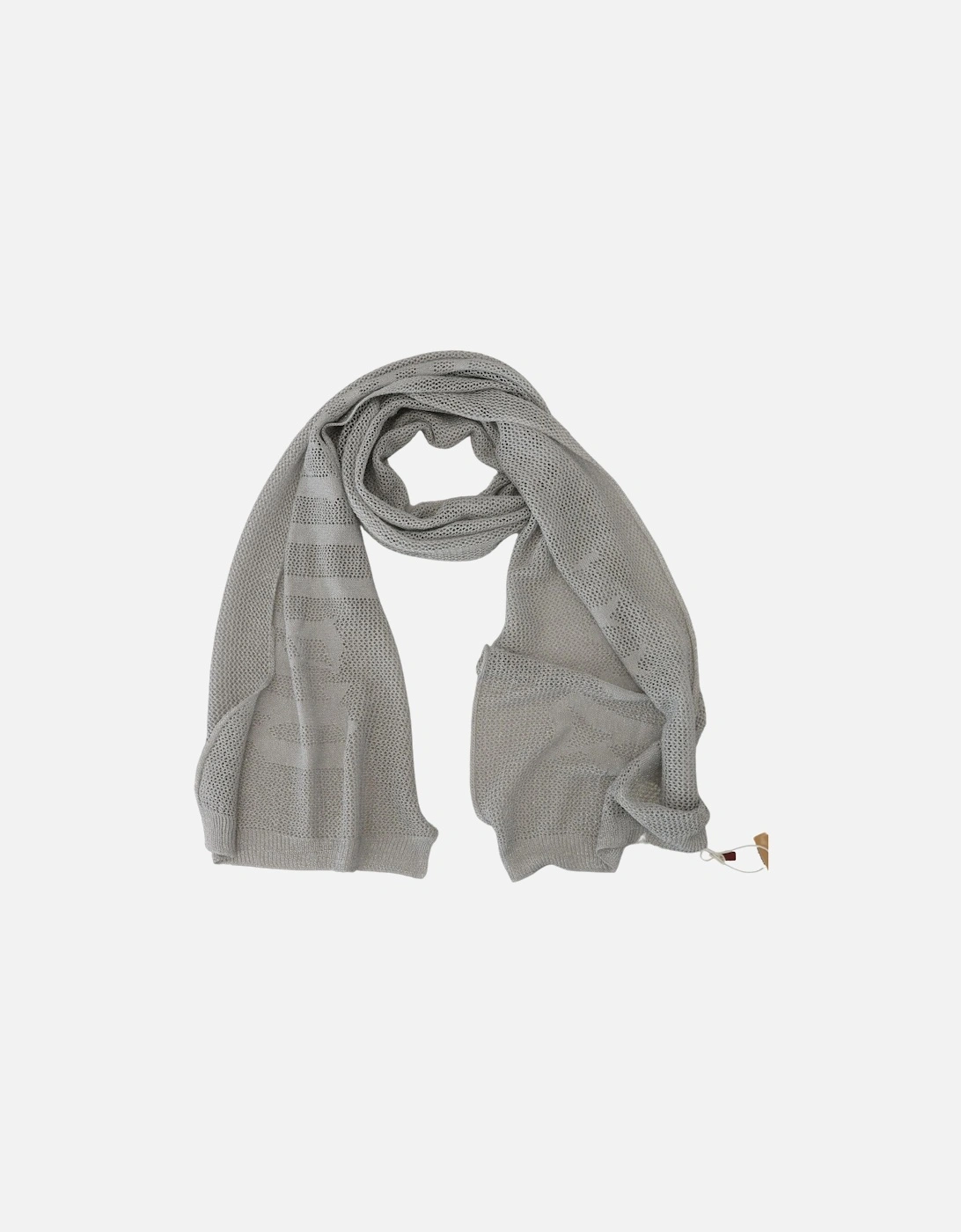 Grey Knit Mesh Scarf Women - Gray Scarves