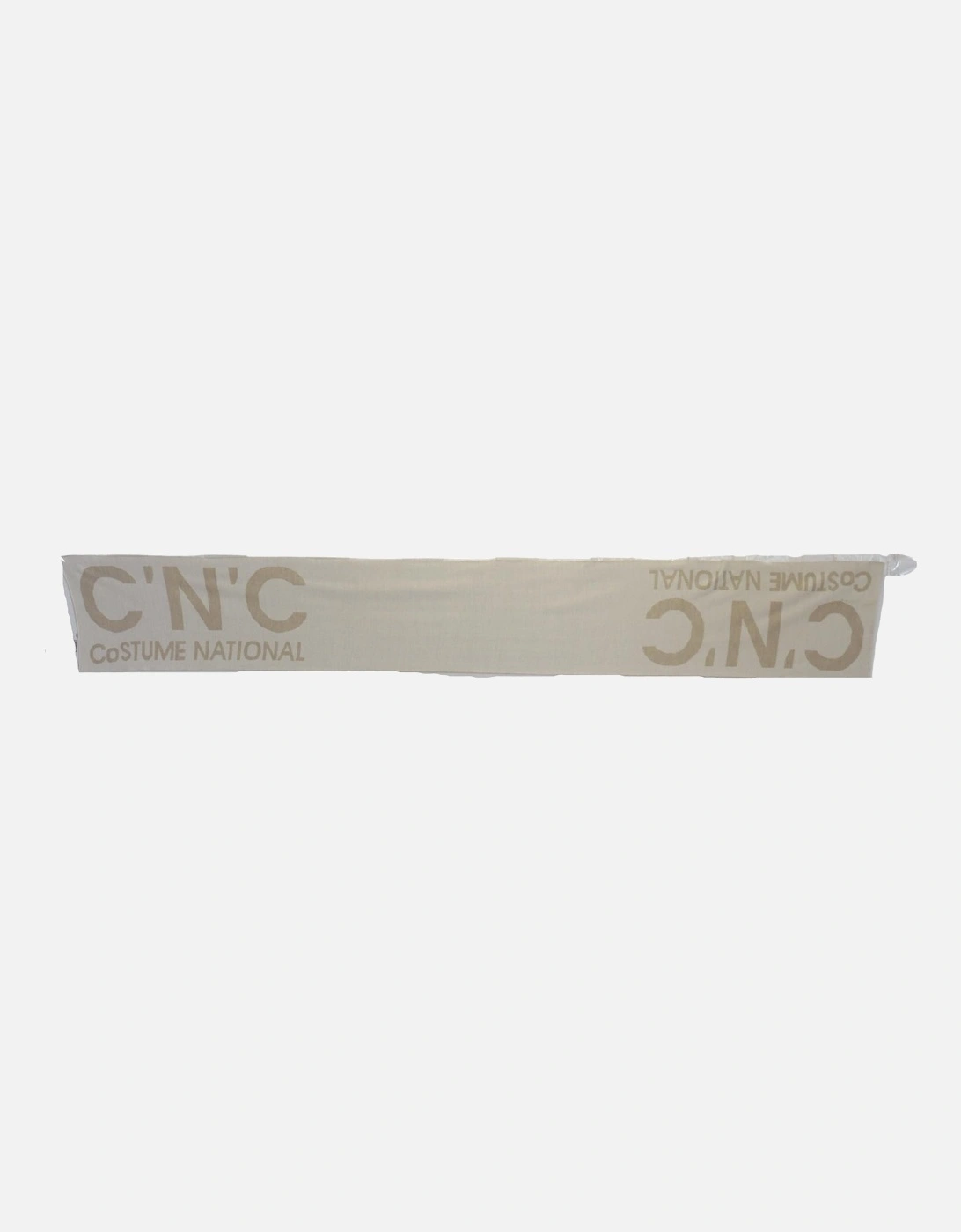 Logo Knitted Scarf Women - Beige Scarves