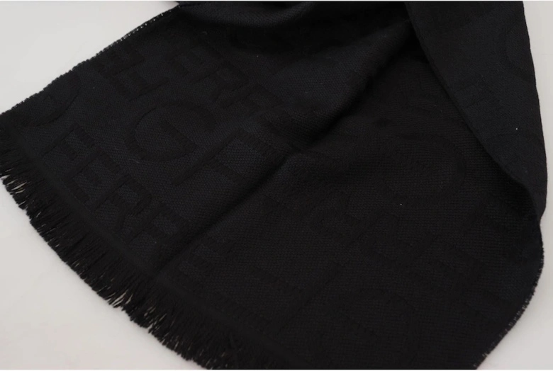 Wool Scarf Black Women Scarves