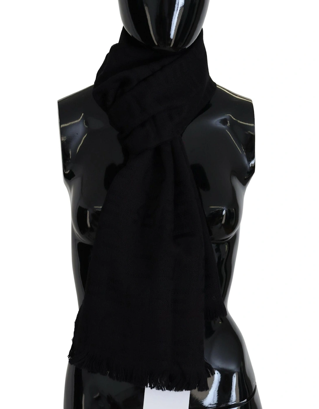 Wool Scarf Black Women Scarves, 5 of 4