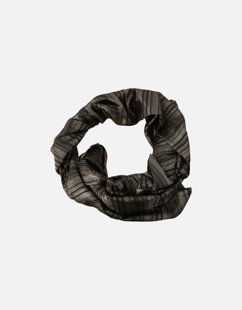 Dolce Gabbana Metallic Stripe Scarf Women - Gold Scarves