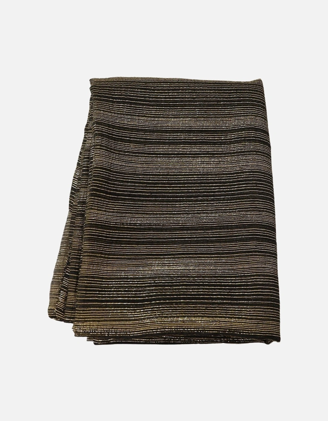 Dolce Gabbana Metallic Stripe Scarf Women - Gold Scarves