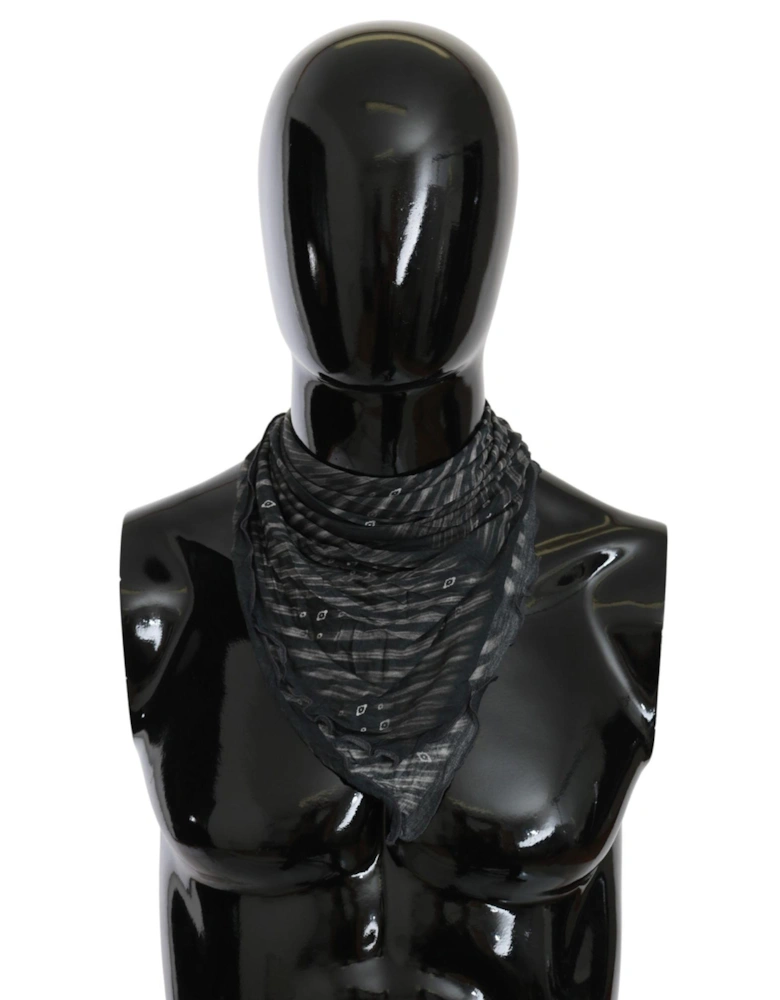 Bandana Scarf Women - Black Scarves