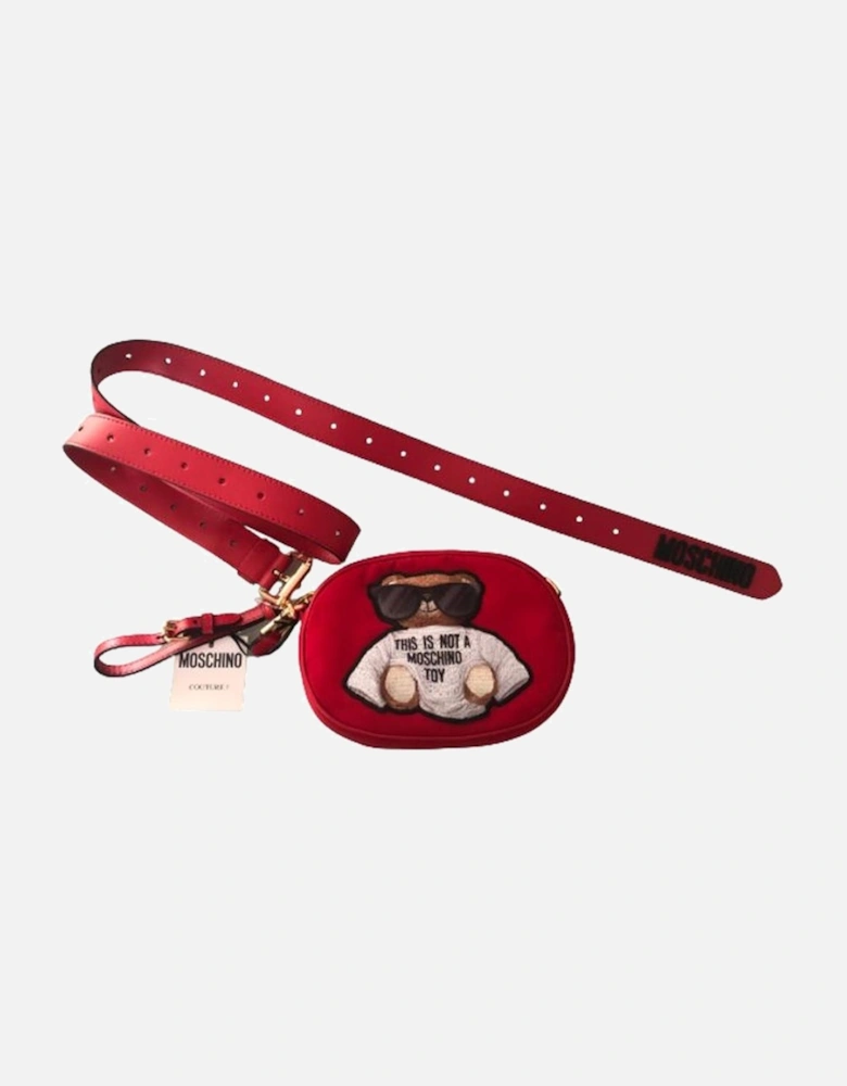 Teddy Bear Belt Bag Model Women - Red