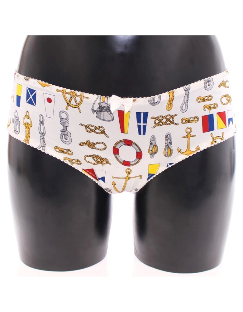 Nautical Print Underwear Set Women - White