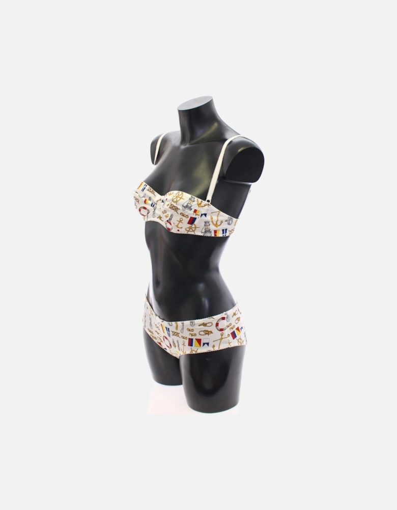 Nautical Print Underwear Set Women - White
