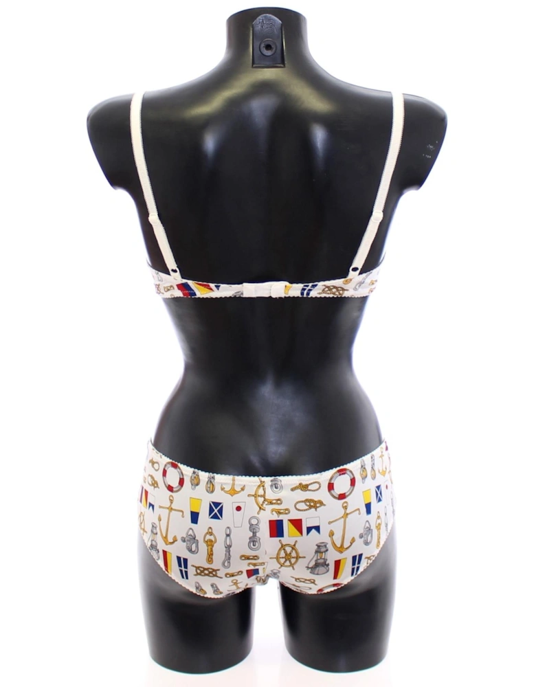 Nautical Print Underwear Set Women - White