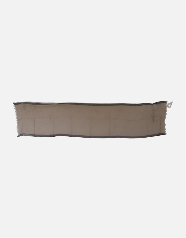 Scarf Beige Gray Stripes Women Scarves