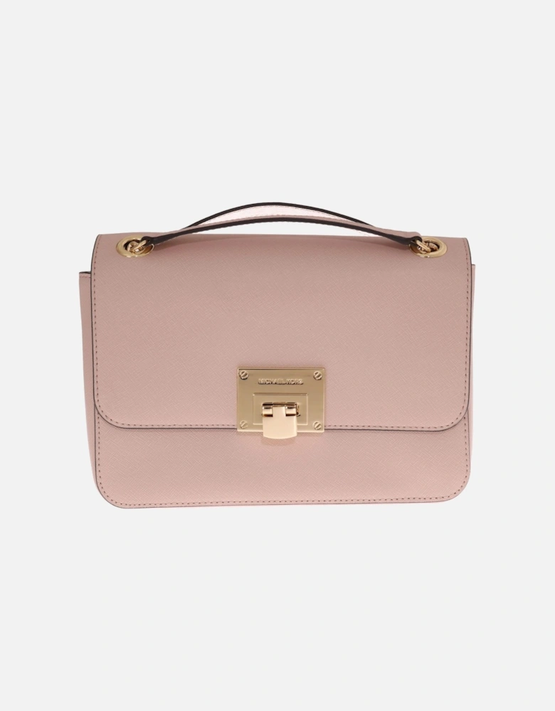 Whitney Small Flap Bag Pale Pink Leather Women Shoulder Bags