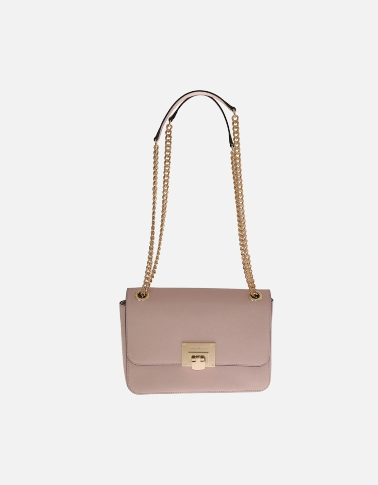 Whitney Small Flap Bag Pale Pink Leather Women Shoulder Bags