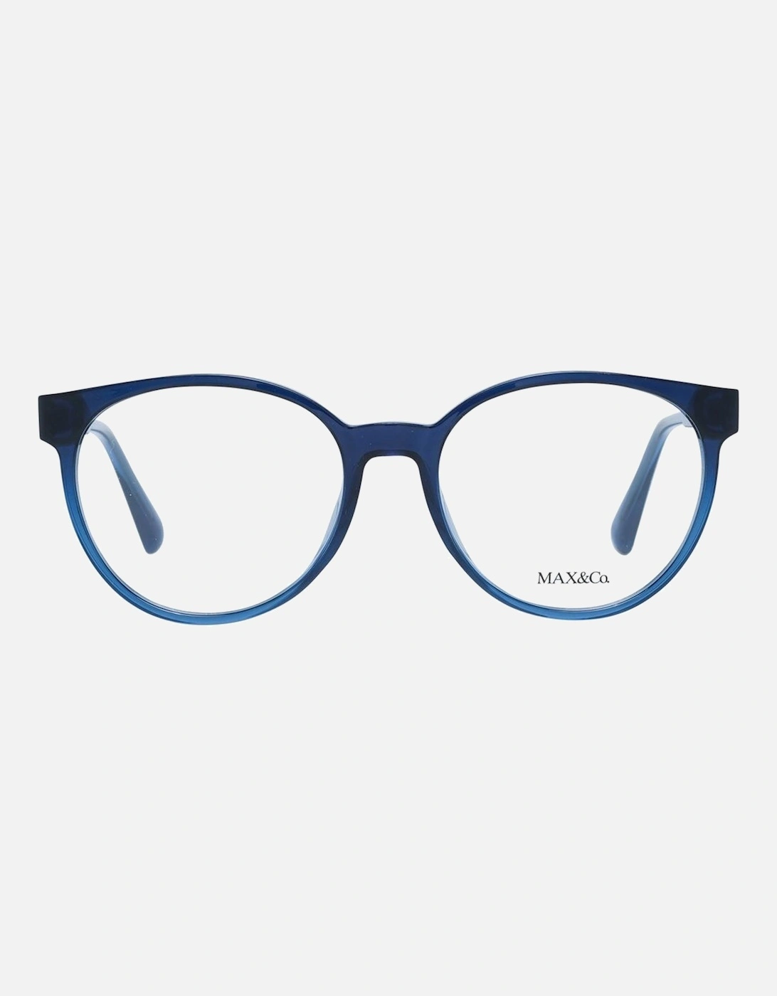 Blue Round Plastic Glasses with Demo Lenses - 53-17-145 Women Frames