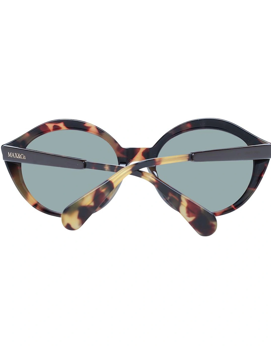 Brown Round Sunglasses with Green Lenses Women