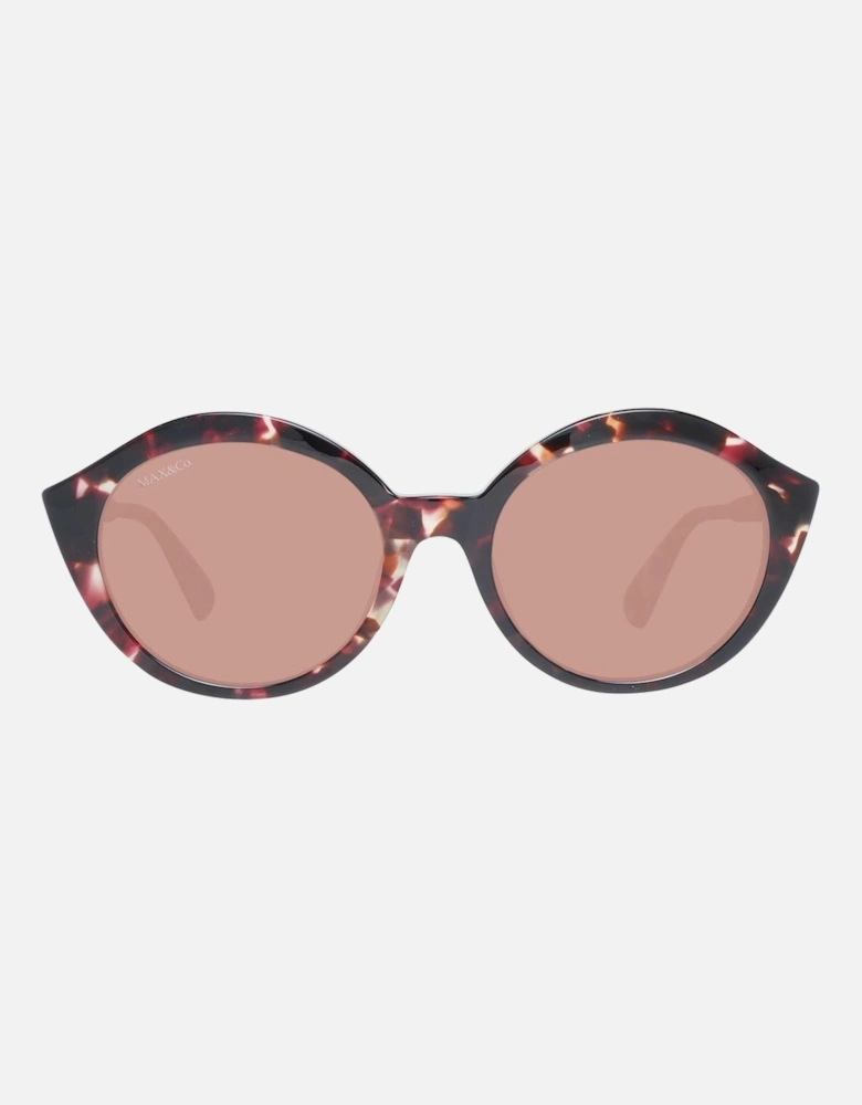 Brown Mirrored Round Sunglasses with UV Protection Women